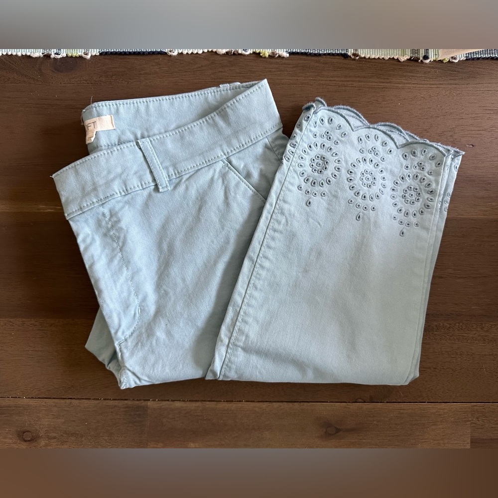LOFT eyelet pants size 28/6 worn once